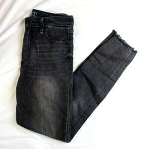 Abercrombie & Fitch Jeans Black High Rise Super Skinny Raw Hem Women's Size 4